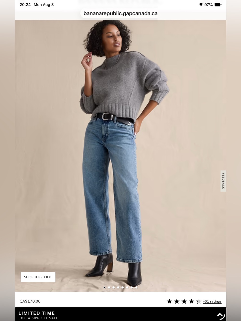 No Offers- Final Price! BR 90s Loose Fit Relaxed Medium Blue Wash Jeans - size 2